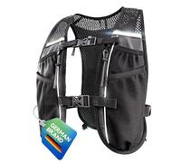 SASMO Running Vest for Women & Men - Ultralight Unisex Hydration Vest 2L & 5L, Bounce-Free Adjustable Fit, 8 Pockets, Reflective