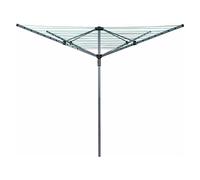SASONS® 60m 4 Arm Rotary Washing Line Dryer, Heavy Outdoor Garden Laundry Airer, Metallic Folding Green Clotheslines Drying Airers Horse Rail Rack, Free Metal Ground Spike and Protective Cover