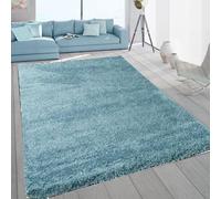 SASONS® Extra Large Shaggy Rug 5cm Thick Soft Pile Modern Fluffy Rugs for Living Room Bedroom Floor Carpet Mat Non Shedding Warm Colours Small X-Large Area Rugs (Duck Egg Blue, 120 x 170cm)