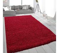 SASONS® Extra Large Shaggy Rug 5cm Thick Soft Pile Modern Fluffy Rugs for Living Room Bedroom Floor Carpet Mat Non Shedding Warm Colours Small Large X-Large Area Rugs (Red, 60 x 110cm)