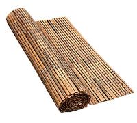 Sasons® Quality Bamboo Fencing Screen Roll Panel Natural Slated Fence Screening Best for Outdoor Garden Privacy Wooden Fence Walls Sun Wind Shield Protection [ 2 x 4 Meter ]