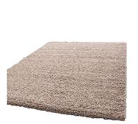 SASONS® Quality Shaggy Rugs Thick Pile Soft Plain Modern Warm Living Room Small X-Large Non-Shedding Area Rugs Home Decor Floor Bedroom Carpet (Beige, 80cm X 150cm - 2.62Ft X 4.92Ft)