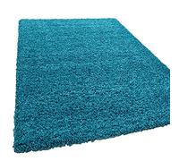SASONS® Quality Shaggy Rugs Thick Pile Soft Plain Modern Warm Living Room Small X-Large Non-Shedding Area Rugs Home Decor Floor Bedroom Carpet (Teal Blue, 80cm X 150cm - 2.62Ft X 4.92Ft)