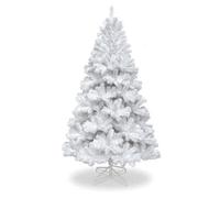 Sasons White (7Ft) Artificial Christmas Tree With 1000 Tips & Quality White Metal Stand ,full Bushy Indoor Festive Decoration