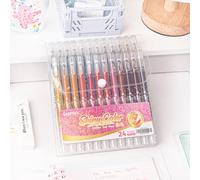SASPOO glitter gel pen 36 Colors,Metallic Vibrant Sparkle gel pens for coloring,glitter pens for adults,colored gel pens for Adult Coloring Books and Drawing (24)