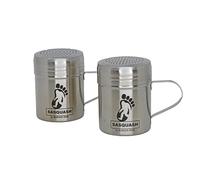 Sasquash Spice Shaker, Stainless Steel Shaker, 10 Oz Seasoning Shakers With Lid, 2 Pack Salt And Pepper Shakers For Griddle Cooking, Grill Station, Sugar Dispenser, Kitchen Accessories