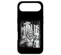 Sasquatch and Alien Peace Sign in the Forest Funny Meme Case for iPhone Air