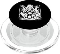 Sasquatch and Alien Peace Sign in the Forest Funny Meme PopSockets PopGrip for MagSafe