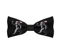 Sasquatch Bigfoot Canada Flag Mens Classic Bow Ties Adjustable Length Printed Design Bowtie for Birthdays Valentine's Day Gifts