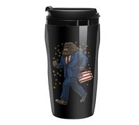 Sasquatch Bigfoot for Presidents Coffee Cup Travel Mug with Leakproof Lid Double Wall Tumbler Water Bottle