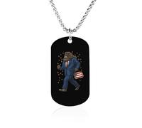 Sasquatch Bigfoot For Presidents Metal Pendant Necklace Chain Personalized Graphic Jewellery