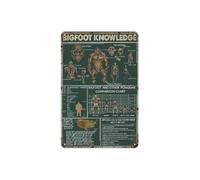 Sasquatch Bigfoot Gifts for Men Bigfoot Knowledge Bigfoot Vintage Tin Sign, Bigfoot Yard Decor 8x12 Inches Bigfoot gifts for Men
