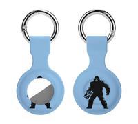 Sasquatch Bigfoot Party Keychain Holder Case Compatible with AirTag Waterproof Silicone Shell Protective Case 1PCS