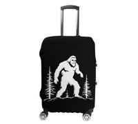 Sasquatch Bigfoot Trees Personalized Luggage Case Cover Funny Travel Accessories Washable Suitcase Protector Fit 19-32 Inch L