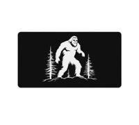 Sasquatch Bigfoot Trees Rectangular Non-Slip Mouse Pads Rubber Base Desk Mat for Home Office 40X75cm