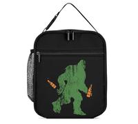 Sasquatch Bigfoot with Beer Insulated Lunch Bag Reusable Cooler Lunchbox Tote Meal Container for Women Men