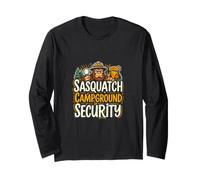 Sasquatch Campground Security Funny Bigfoot Patrol Long Sleeve T-Shirt