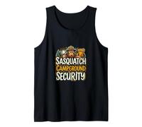 Sasquatch Campground Security Funny Bigfoot Patrol Tank Top