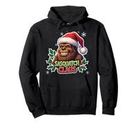 Sasquatch Claus Christmas Big Foot Big-foot Santa Funny Pun Pullover Hoodie