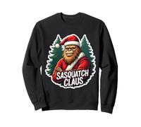 Sasquatch Claus Christmas Big-foot Big Foot Santa Funny Pun Sweatshirt