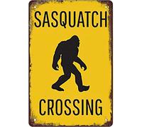 Sasquatch Crossing Wall Decor Kitchen Decor Wall Decor Poster Metal Sign 8X12 Inches