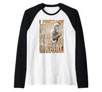 Sasquatch Found Jesus Looking Bigfoot Funny Christian Humor Raglan Baseball Tee