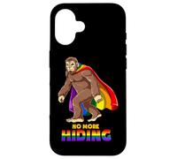 Sasquatch Gay Bigfoot No More Hiding Pride Case for iPhone 16