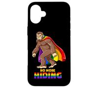 Sasquatch Gay Bigfoot No More Hiding Pride Case for iPhone 16 Plus