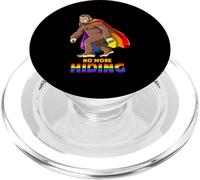 Sasquatch Gay Bigfoot No More Hiding Pride PopSockets PopGrip for MagSafe