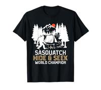 Sasquatch Hide & Seek World Champion Funny Sasquatch Camping T-Shirt