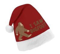 Sasquatch I Saw Bigfoot Christmas Hat Santa Cap Child