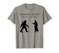 Sasquatch Jesus Follower Bigfoot Christian Humor Lost Found T-Shirt