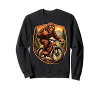 Sasquatch Mountain Bike Rider Big-foot Shaka Downhill Lover Sweatshirt