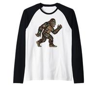 Sasquatch Pacific Northwest Coast Native American Style Raglan Baseball Tee