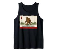 Sasquatch Republic California Funny Bigfoot Sasquatch Tank Top