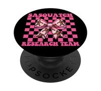 Sasquatch Research Team Bigfoot Girl Mom Coquette Bow PopSockets Adhesive PopGrip