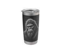 Sasquatch Scribble Art Bigfoot Line Sketch Forest Legend Stainless Steel Insulated Tumbler