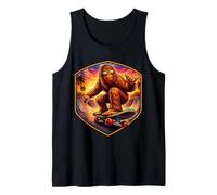 Sasquatch Skateboarding Big-Foot Shaka Skateboard Lover Cool Tank Top