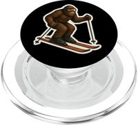 Sasquatch Skiing Snow Big-foot Skier Big Foot Ski Mountains PopSockets PopGrip for MagSafe