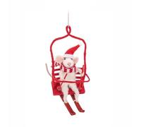 Sass and Belle Mouse on a Ski Lift Felt Decoration