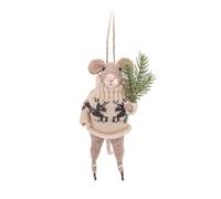 Sass and Belle The Ice-Skating Mouse Felt Decoration