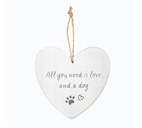 Sass & Belle All You Need Is Love And A Dog Heart Plaque