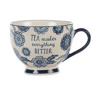 Sass & Belle Blue Willow Floral Mug - Ceramic Coffee Mug Designed for Tea Coffee Or Daily Drinks Decorative Drinkware Gift Choice for Home Kitchens Thoughtful House Gifts for Her Him Mum
