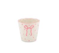 Sass & Belle Bow Planter - Decorative Indoor Ceramic Pot for Succulents and Small Plants - Pink Flower Pot with Bow Detail for Her, Plant Pot for Home Décor, Indoor Planter