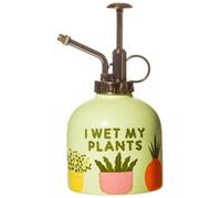 Sass & Belle Ceramic Plant Water Mister - Green I Wet My Plants