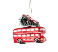 Sass & Belle Christmas in London Bus Shaped Bauble Red