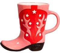 Sass & Belle Cowboy Boot Shaped Mug â Red Western-Inspired Design, 280ml Nove