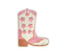 Sass & Belle Cowboy Boot Tufted Bath Mat - Fun Pink & Green Western Design, Soft Cotton Bathroom Accessory, Non-Slip 61x47cm Rug, Stylish & Absorbent Bath Mat for Everyday Use or Décor