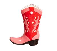 Sass & Belle Cowboy Boot Vase - Red, Western-Inspired Flower Holder, Fun Decorative Boot-Shaped Accent for Dried or Fresh Blooms, Bold Home Décor Statement or Unique Gift Idea