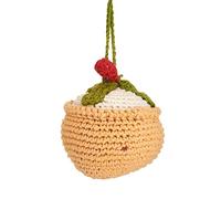 Sass & Belle Crochet Mince Pie Hanging Decoration